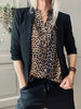 Chemise Aya à imprimé léopard
