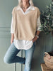 Chemise avec gilet – Norah beige taille unique