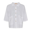 Chemise Minna en mélange de lin – White