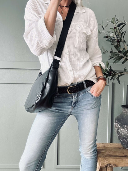Skuldertaske ELSA – Black - VIAMAJA.DK