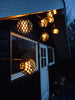 Guirlande lumineuse solaire 10 boules LED - Noir