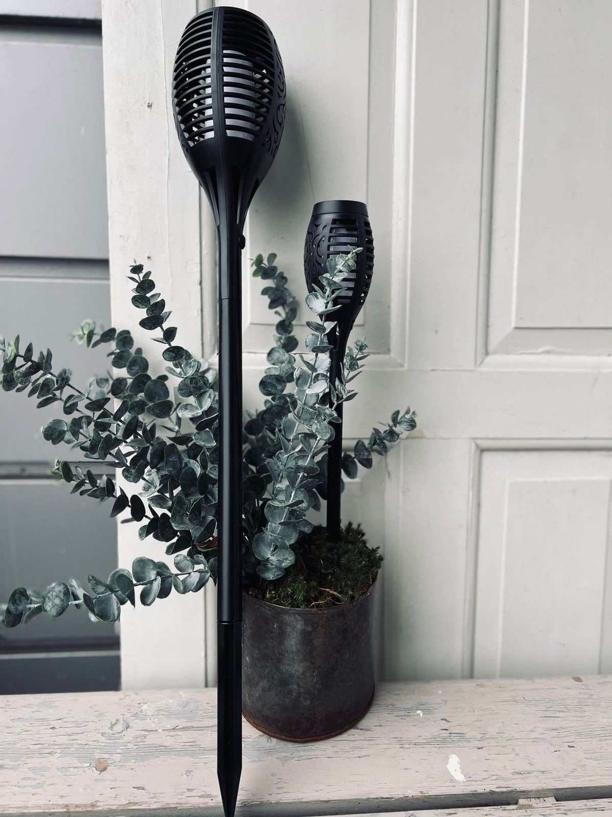 Solcelle XL fakkel Ekstra lystid - H 82cm - VIAMAJA.DK