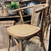 Chaise de salle à manger avec cannage français - lot de 4