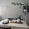 Support pour déco de table en métal blanc - Réglable