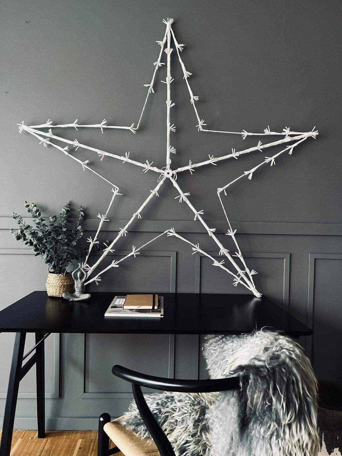 Stjerne MEGA 520 LED lys - 150cm - VIAMAJA.DK