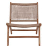 Chaise en teck et polyrattan