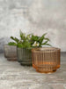 Grand verre pour bougie chauffe-plat coral sand