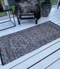 Tapis en cuir - Gris 70x140 cm