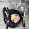 Assiette Ø25 - Grès - Noir mat