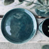 Assiette en grès - 21cm Vert océan