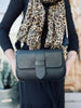 Sac NIMA avec bandoulière lux - Cuir noir