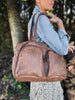 Sac RONA en cuir d’agneau souple - Chestnut