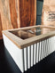 Tebox med skrift – Nordic white - VIAMAJA.DK