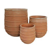 Pots de jardin en terre cuite - Ensemble de 3
