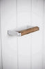 Porte-papier toilette avec rouleau en bois - Blanc