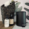 Poubelle de toilette avec couvercle à fermeture douce - Noir 3 litres