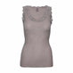 Top med blonde – Beige S/M - VIAMAJA.DK