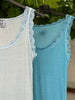 Top avec dentelle – Daily Soft blue