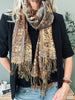 Foulard Paisley – Doré / Cofee