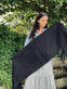 Tørklæde – Vamset Sort - VIAMAJA