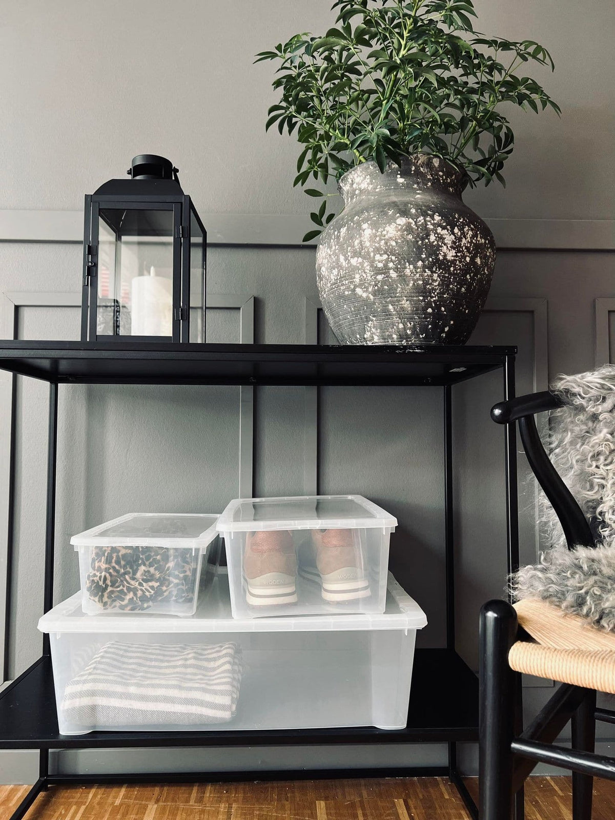 Transparent kasse med låg - Small - VIAMAJA.DK