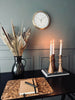 Horloge en blanc / or