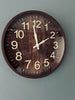 Horloge - look bois foncé