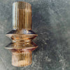 Vase en verre ambré
