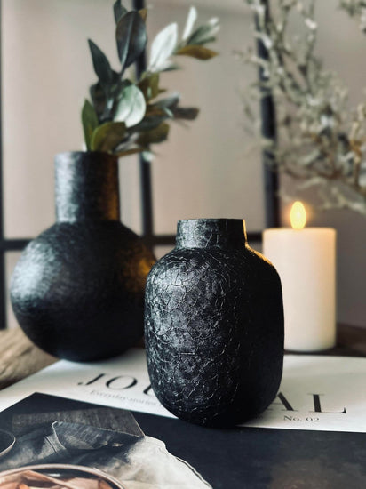 Vase Maison Black 16 x 20 - VIAMAJA.DK