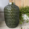 Vase à pois - vert bouteille
