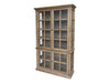 Vitrine avec 4 portes/étagères - Naturel
