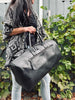 Sac de week-end - Black leather