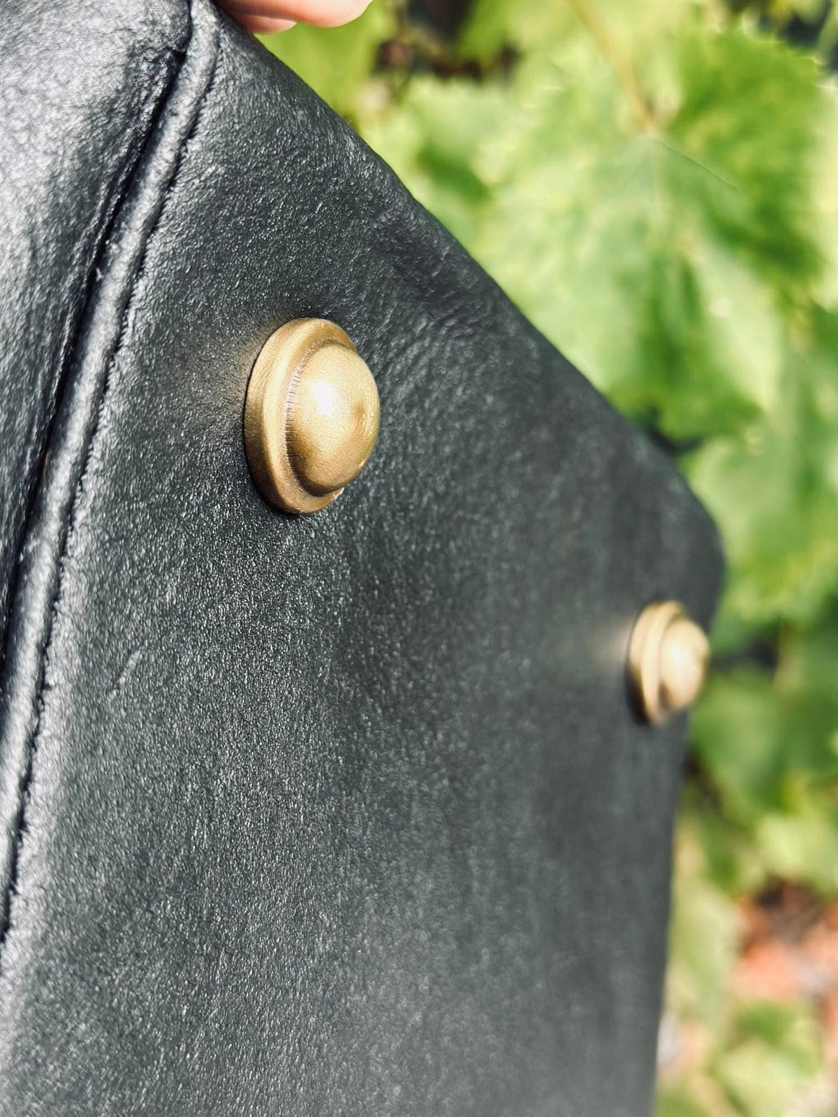 Weekendtaske - Black leather - VIAMAJA.DK