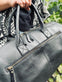 Weekendtaske - Black leather - VIAMAJA.DK