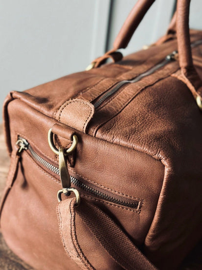 Weekendtaske – Cognac Buffalo - VIAMAJA.DK