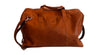 Sac de week-end en cuir de buffle cognac