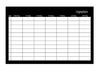 Planning Hebdomadaire Tableau Blanc - 60x40cm - Accessoires inclus