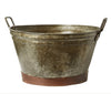 Bassine en zinc de qualité primaire - Dia 50cm